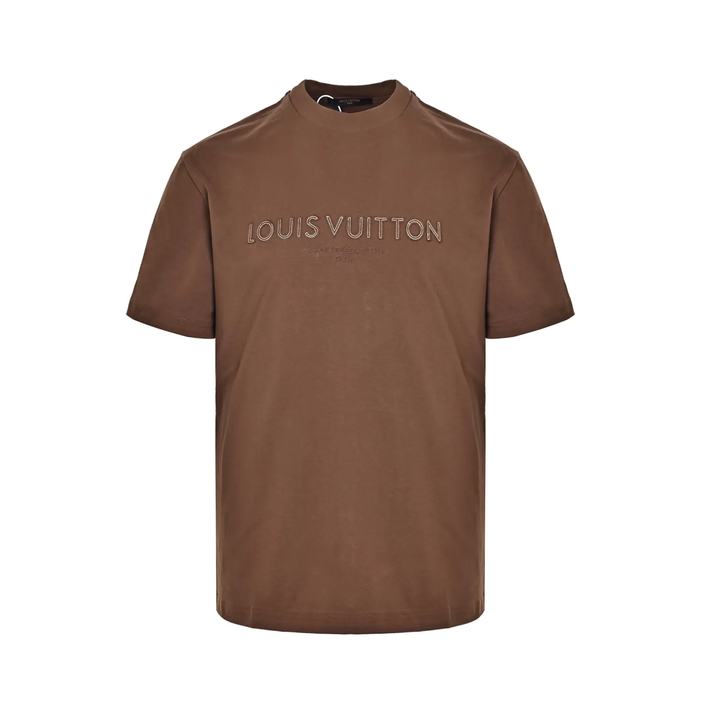 Louis Vuitton/Louis Vuitton laser patch embroidered logo short sleeve